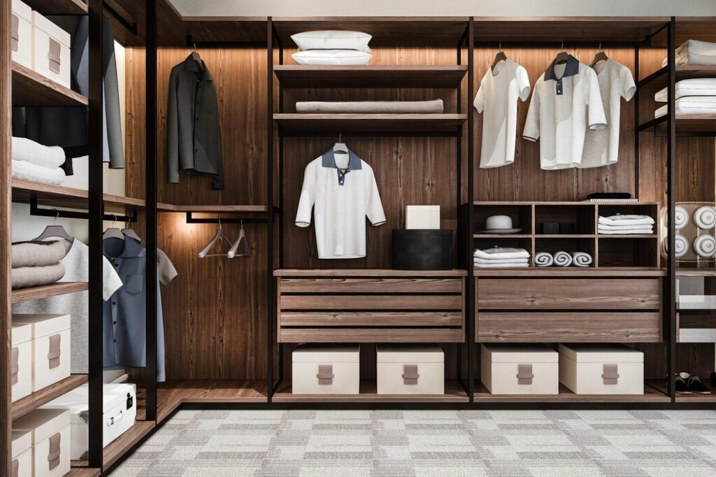 Stunning walk-in closet design